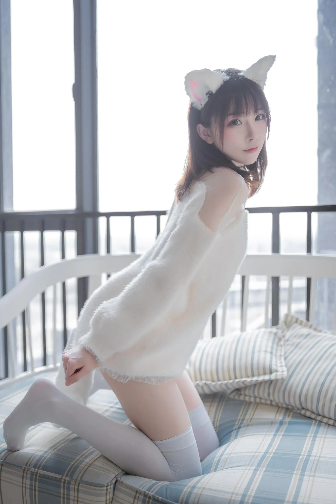 绮太郎_Kitaro – NO.28 -白喵女友 [41P]插图1